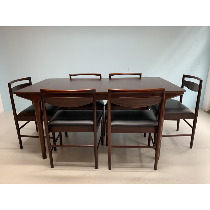 Vintage rosewood dining set by Mcintosh, 1960