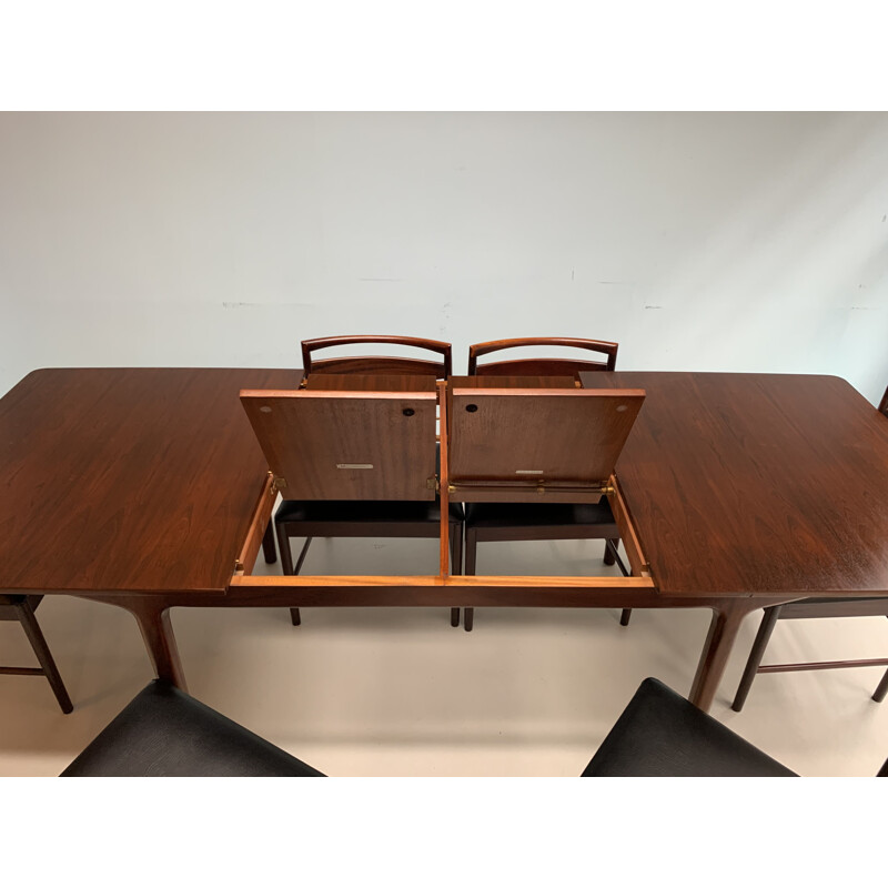 Vintage rosewood dining set by Mcintosh, 1960