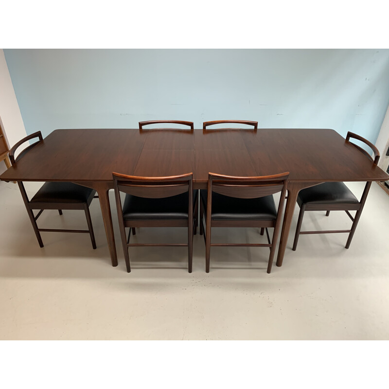 Vintage rosewood dining set by Mcintosh, 1960