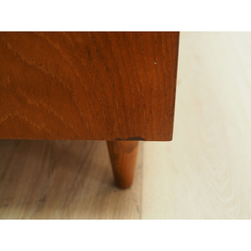 Vintage sideboard in teak veneer with sliding door, 1960-1970