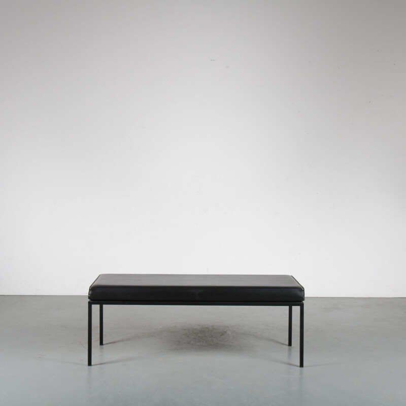 Vintage small room bench by A.P. Polak, Netherlands, 1950s 