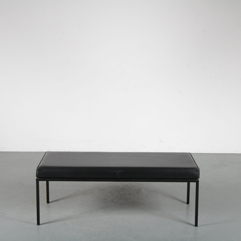 Vintage small room bench by A.P. Polak, Netherlands, 1950s 
