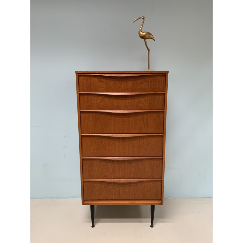 Vintage 6 drawers commode by Frank Guille for Austinsuite