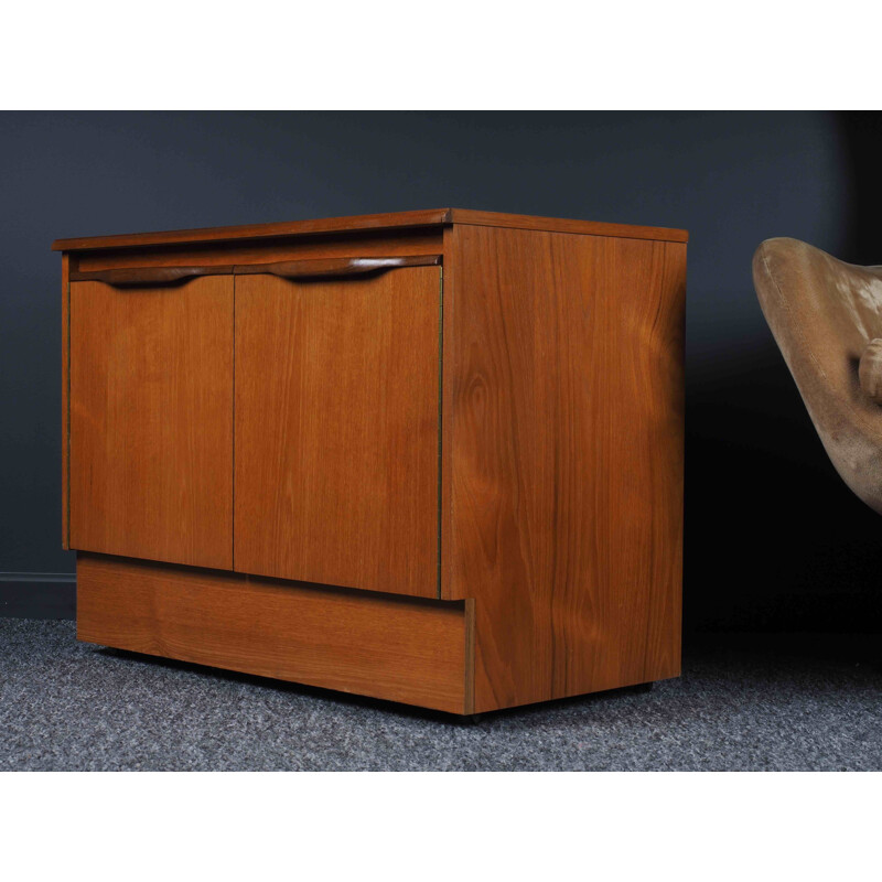 Vintage teak sideboard with double doors