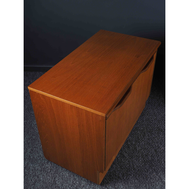 Vintage teak sideboard with double doors