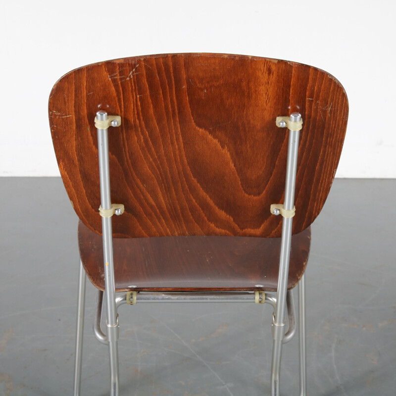 Vintage "Aluflex" chair by Armin Wirth for Hans Zollinger Sohre, Switzerland, 1950s 