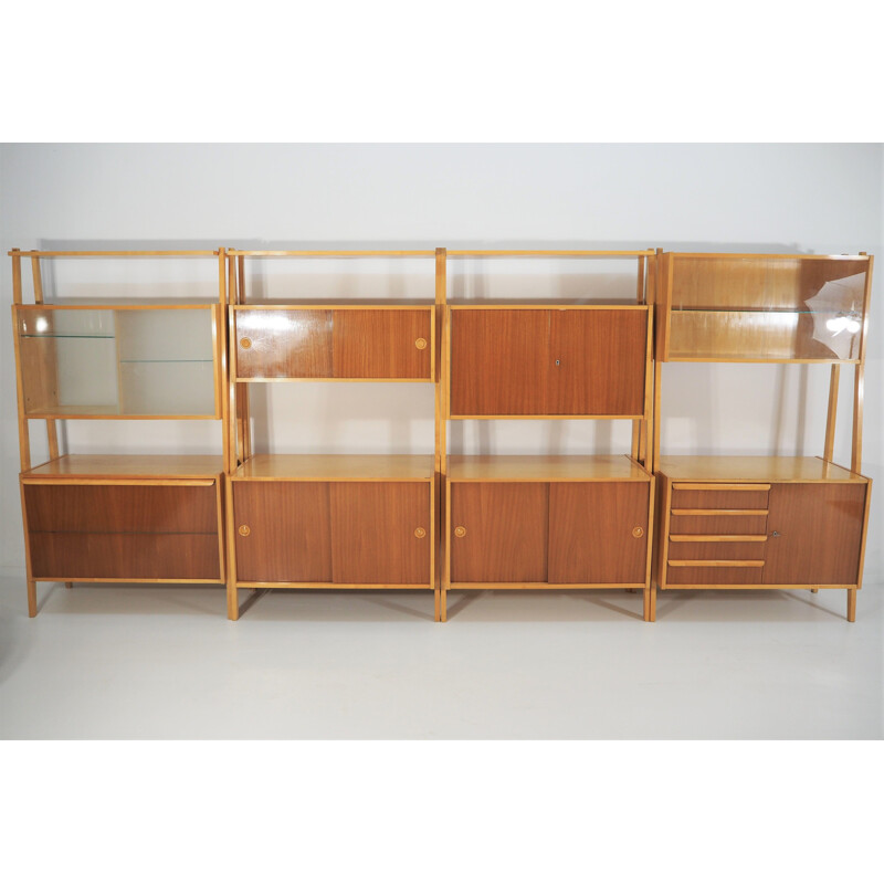 Vintage large vintage modular wall unit, 1970s