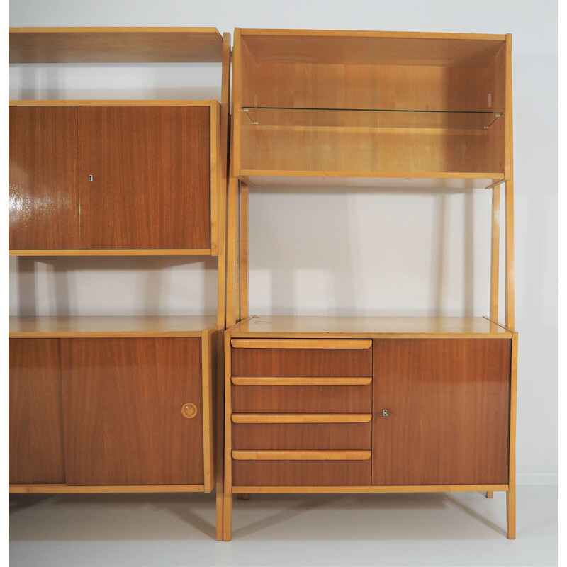 Vintage large vintage modular wall unit, 1970s