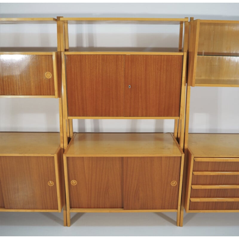 Vintage large vintage modular wall unit, 1970s