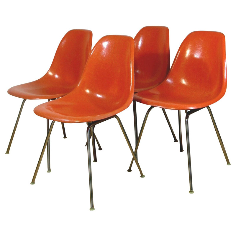 4 chaises EAMES DSX, Editions Hermann Miller - années 60