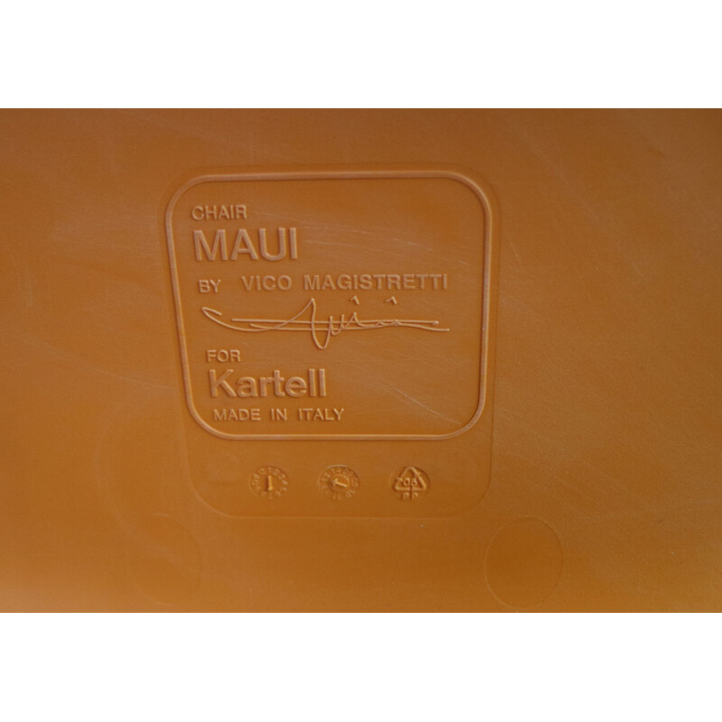 Vintage "Maui" chair by Magistretti for Kartell, Italy, 1980s