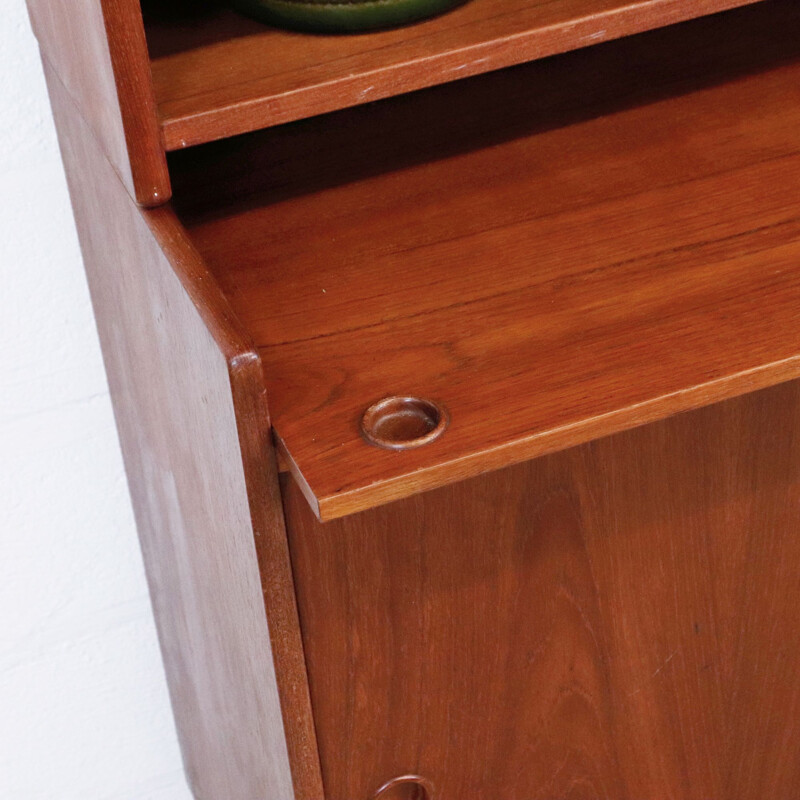 Large vintage teak bookcase, Denmark, 1960s