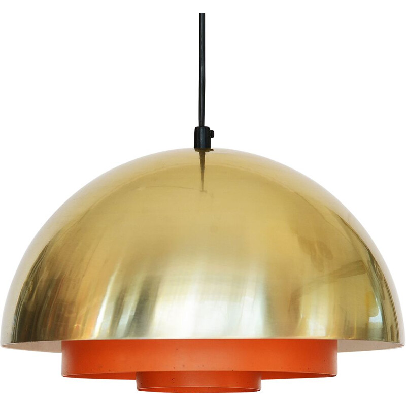 Vintage pendant light "Milieu" by Jo Hammerborg for Lyfa, Denmark, 1970s