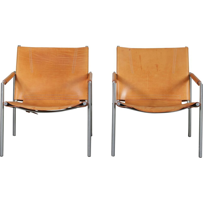 Paire de fauteuils lounge néerlandais de Martin Visser pour Spectrum, Pays-Bas, 1960 