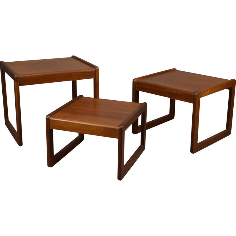 Set of vintage Scandinavian nesting tables