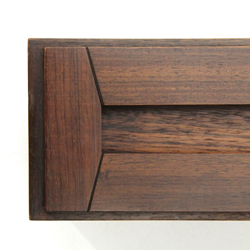 Vintage wall shelve in wood with 2 drawers, 1960s