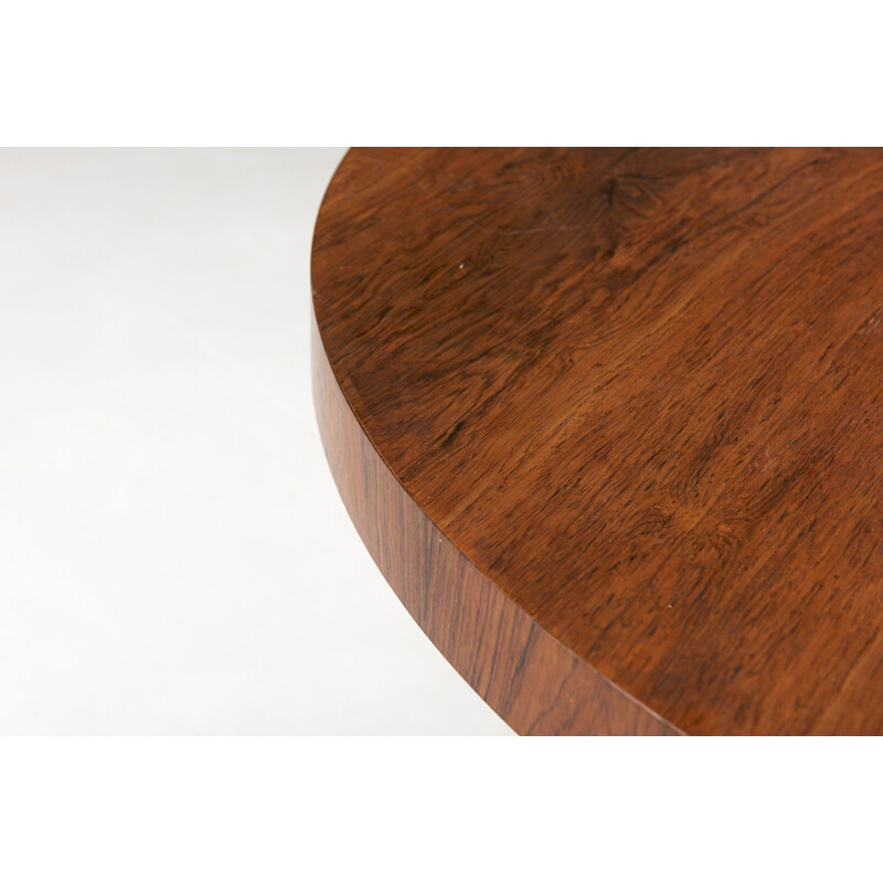 Vintage round coffee table in rosewood 1960s