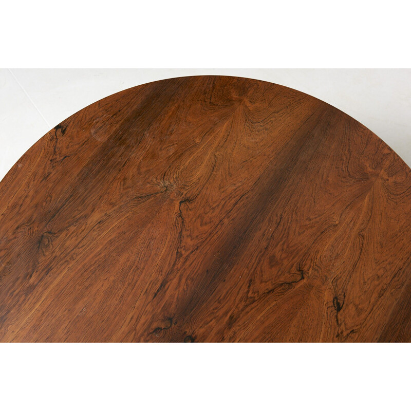 Vintage round coffee table in rosewood 1960s
