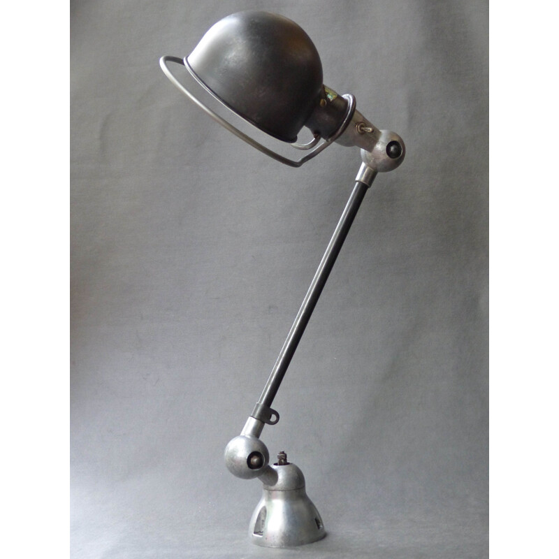 Lampe / applique industrielle "Jielde" en métal, JL DOMECQ - 1950