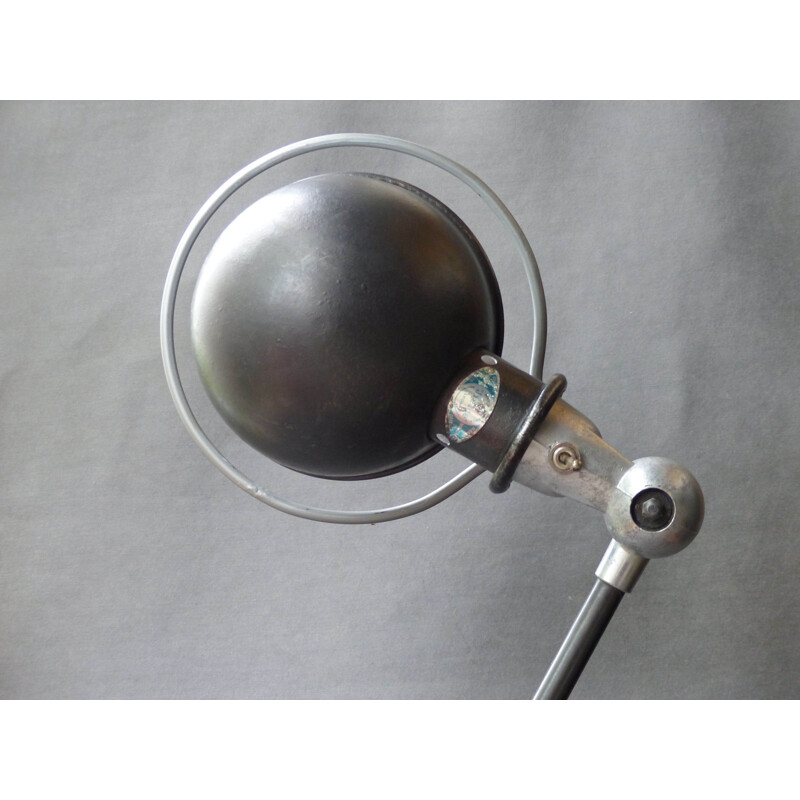 Lampe / applique industrielle "Jielde" en métal, JL DOMECQ - 1950
