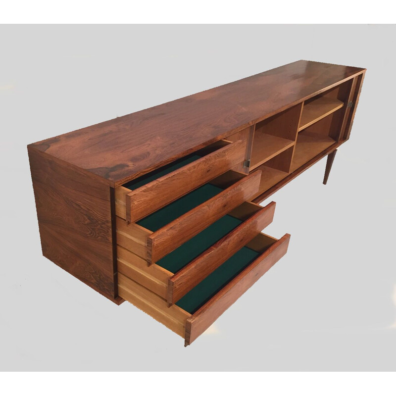 Vintage Danish Sideboard in Rosewood by H.W. Klein 1960s