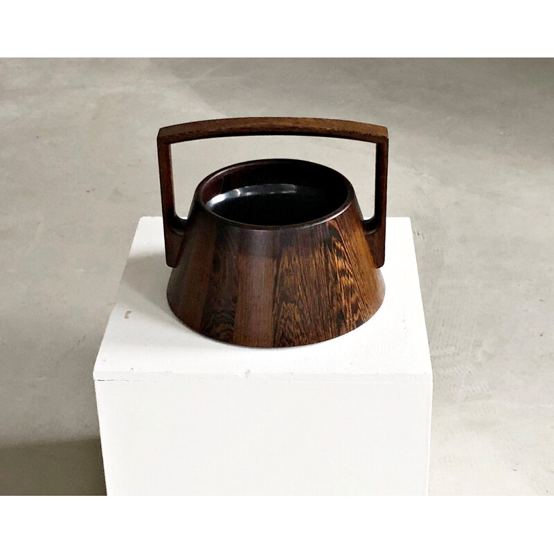 Vintage Danish rosewood ice bucket by Jens Quistgaard for Dansk, Denmark 1960