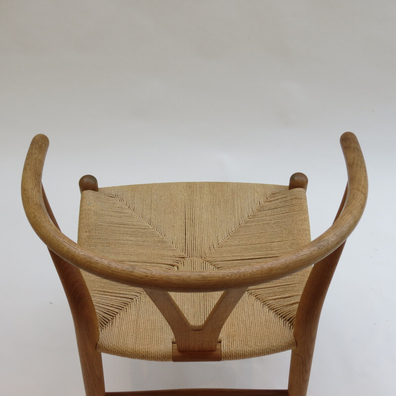 Paire de chaises Wishbone Ch24 Vintage par Hans J Wegner pour Carl Hansen 