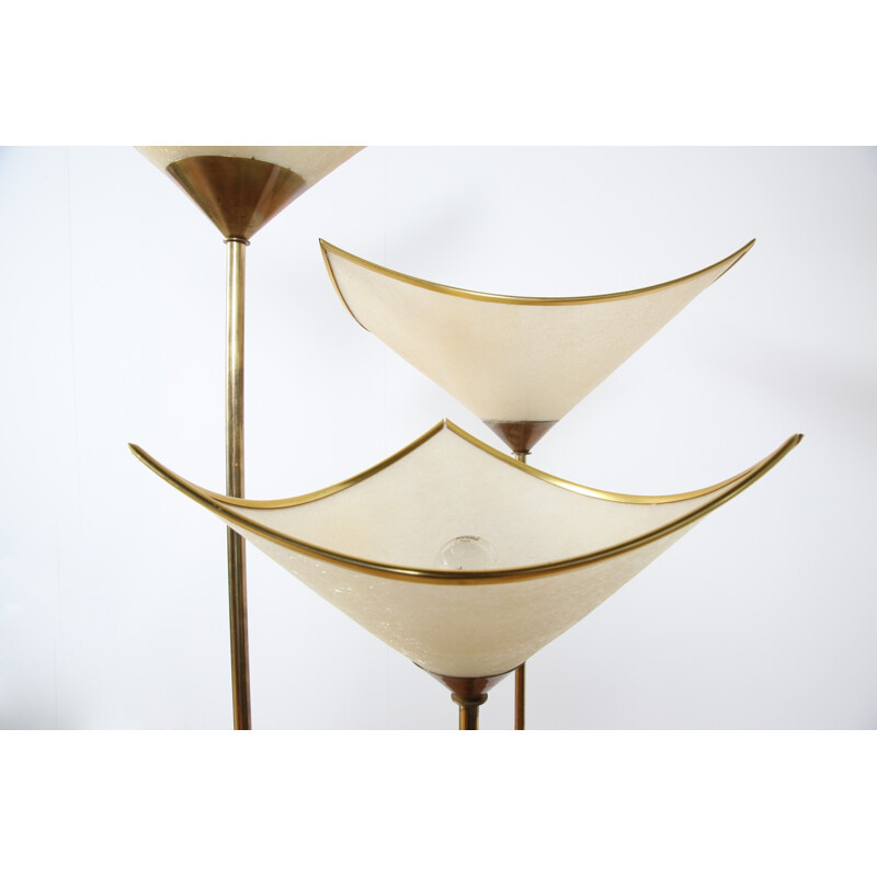 Ensemble de 3 lampadaires italiens Produzione Ricerca Design - 1970