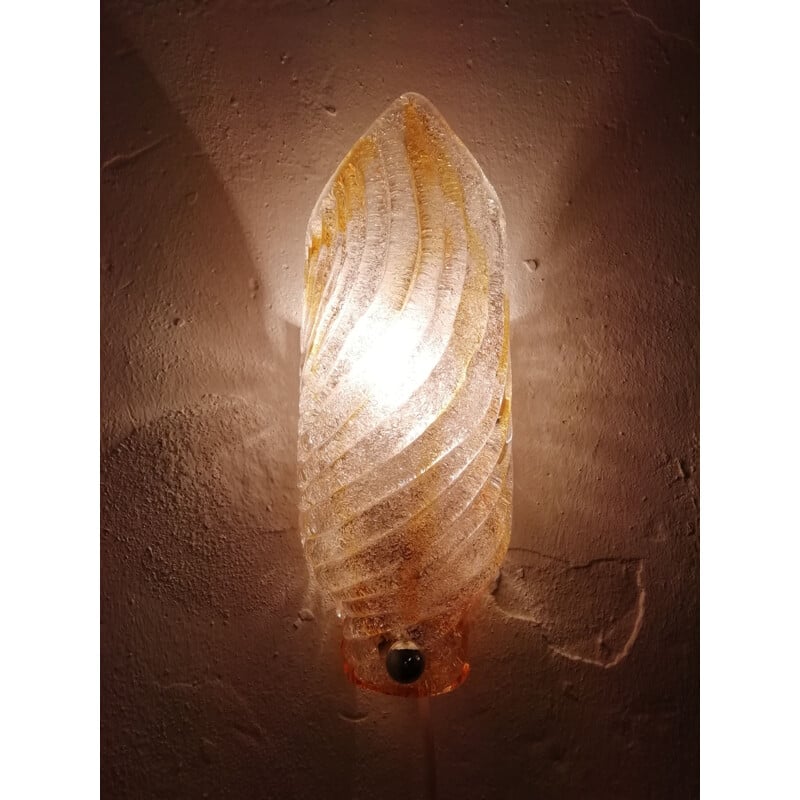 Mazzega wandlamp in Murano glas