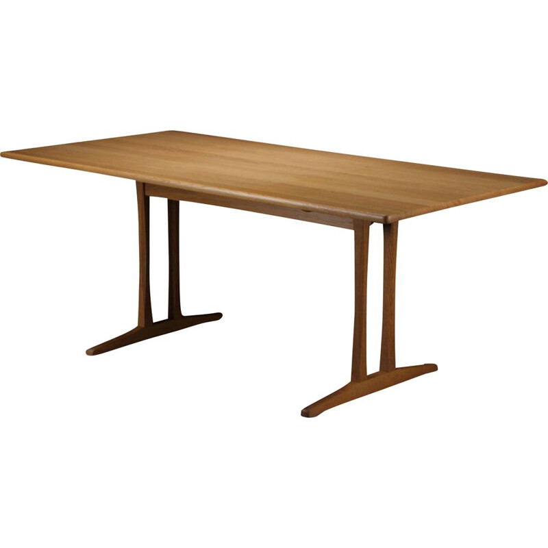 Vintage oak "Shaker" table by Borge Mogensen for Fdb Mobler, Denmark 1960