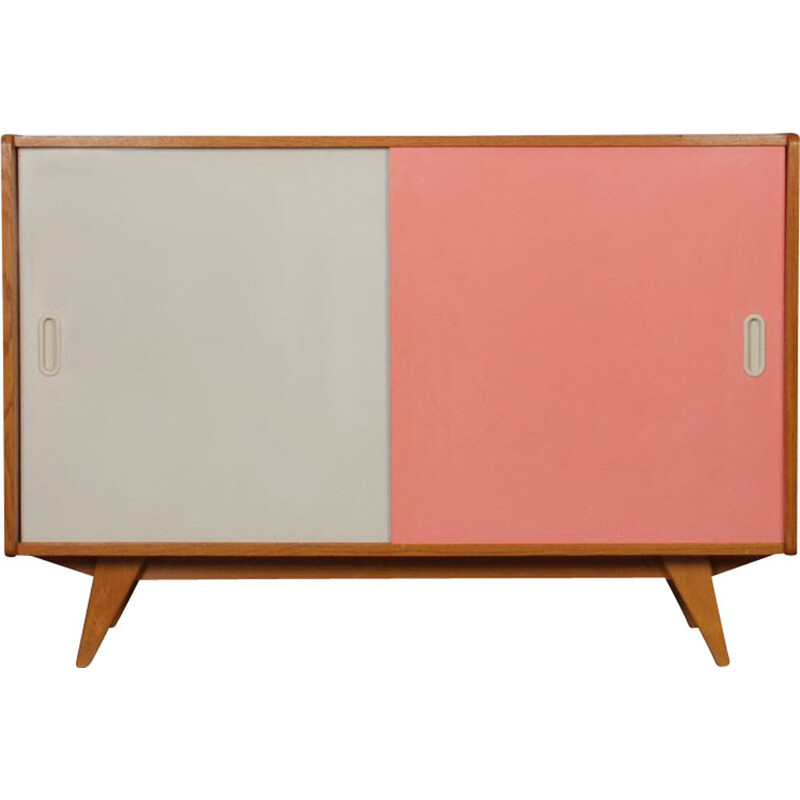 Vintage coloured chest of drawers, model U-452, by Jiri Jiroutek, 1960