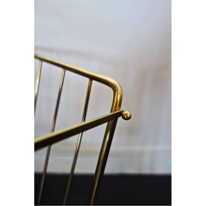 Vintage folding magazine rack by Cesare Lacca Italy 1950