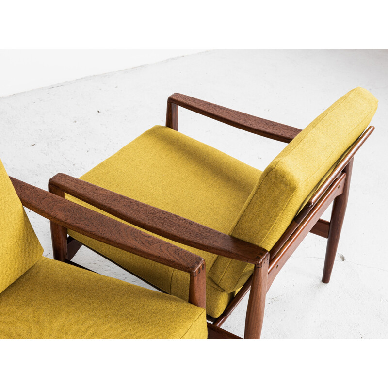 Vintage lounge set in teak by Illum Wikkelsø for Niels Eilersen, 1960s