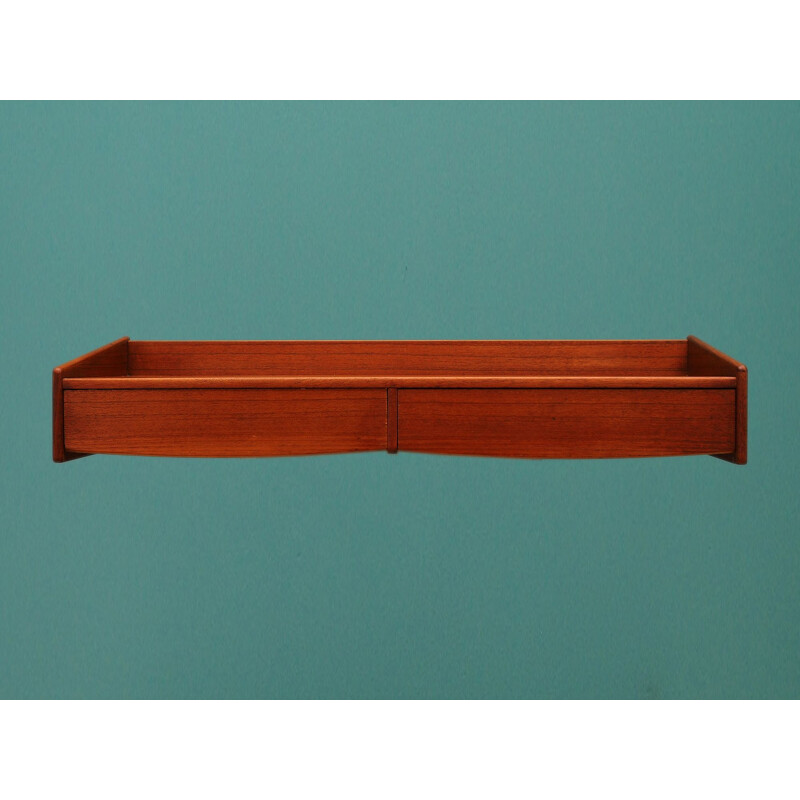 Vintage haniging teak shelf, Danish design, 1960-1970 