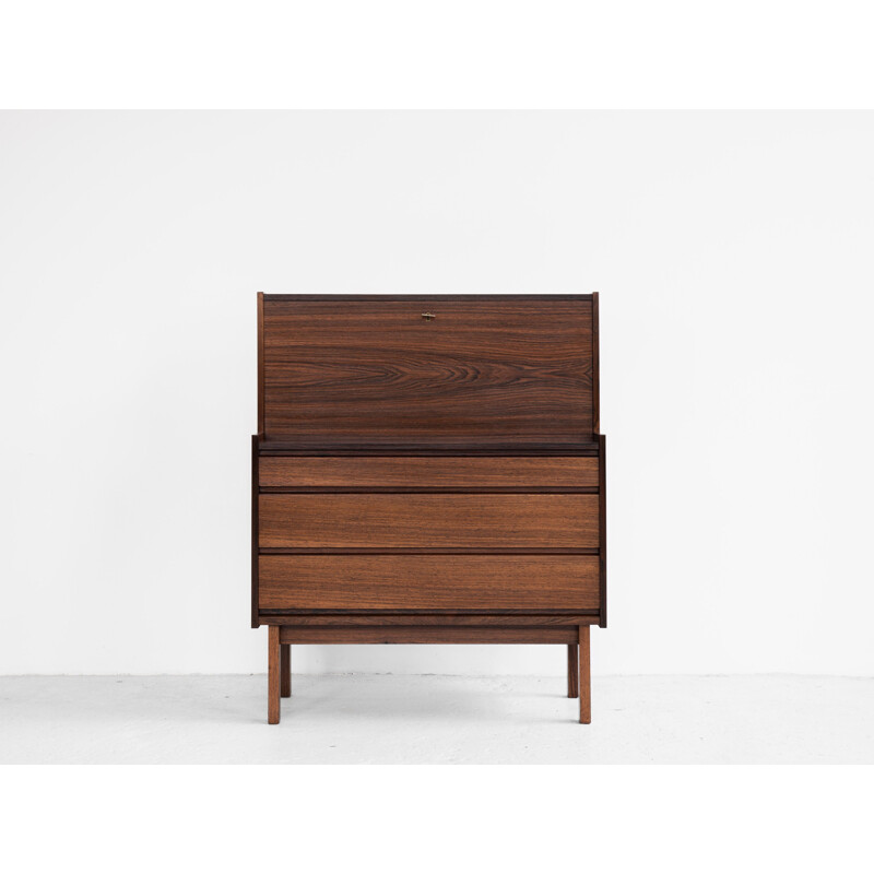 Vintage Danish secretaire in rosewood, 1960s