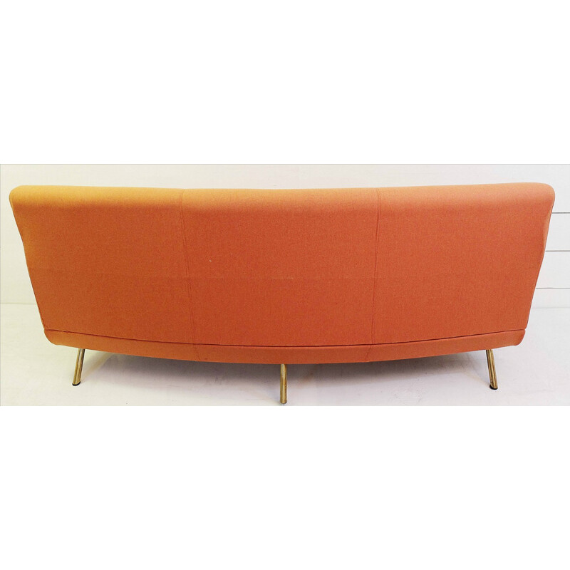 Canapé "Triennale" en tissu orange Arflex, Marco ZANUSO - 1950
