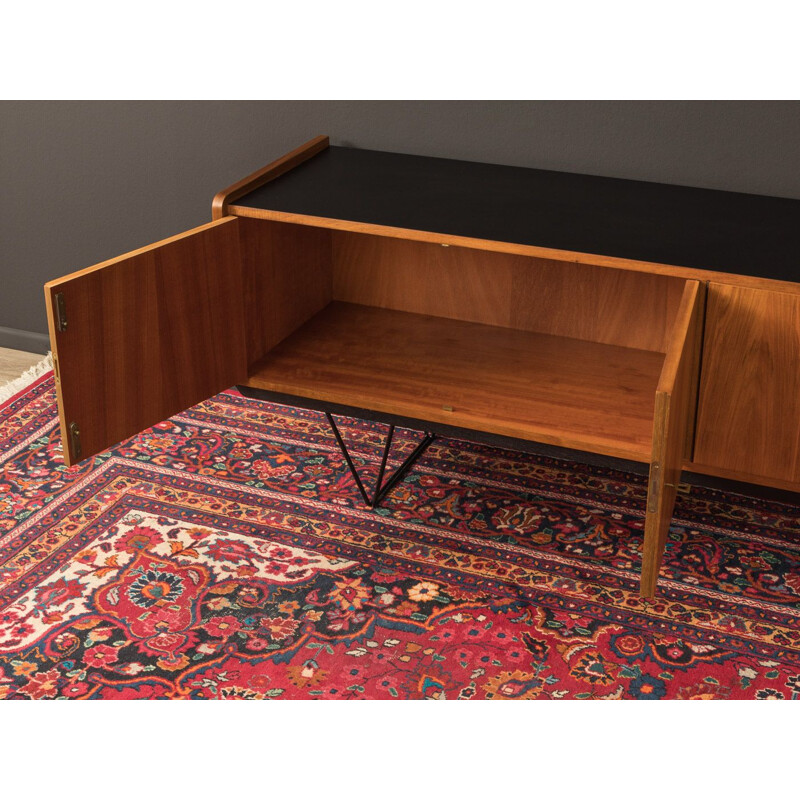 Vintage sideboard in walnut with 3 drawers, 1950