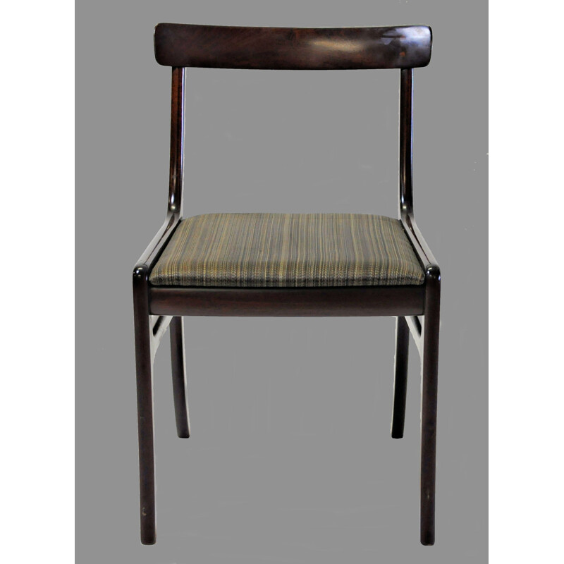 Set of Eight vintage Refinished Mahogany Dining Chairs by Ole Wanscher , Inc. Reupholstery