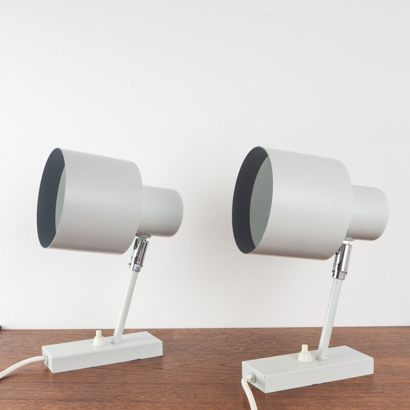 Pair of vintage wall lamps Alfa, Jo Hammerborg, Fog og Morup, Denmark, 1960