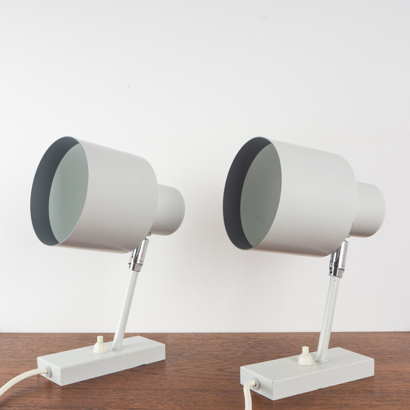 Pair of vintage wall lamps Alfa, Jo Hammerborg, Fog og Morup, Denmark, 1960