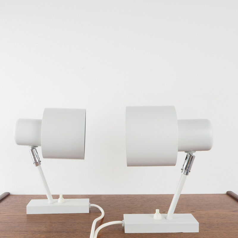 Pair of vintage wall lamps Alfa, Jo Hammerborg, Fog og Morup, Denmark, 1960