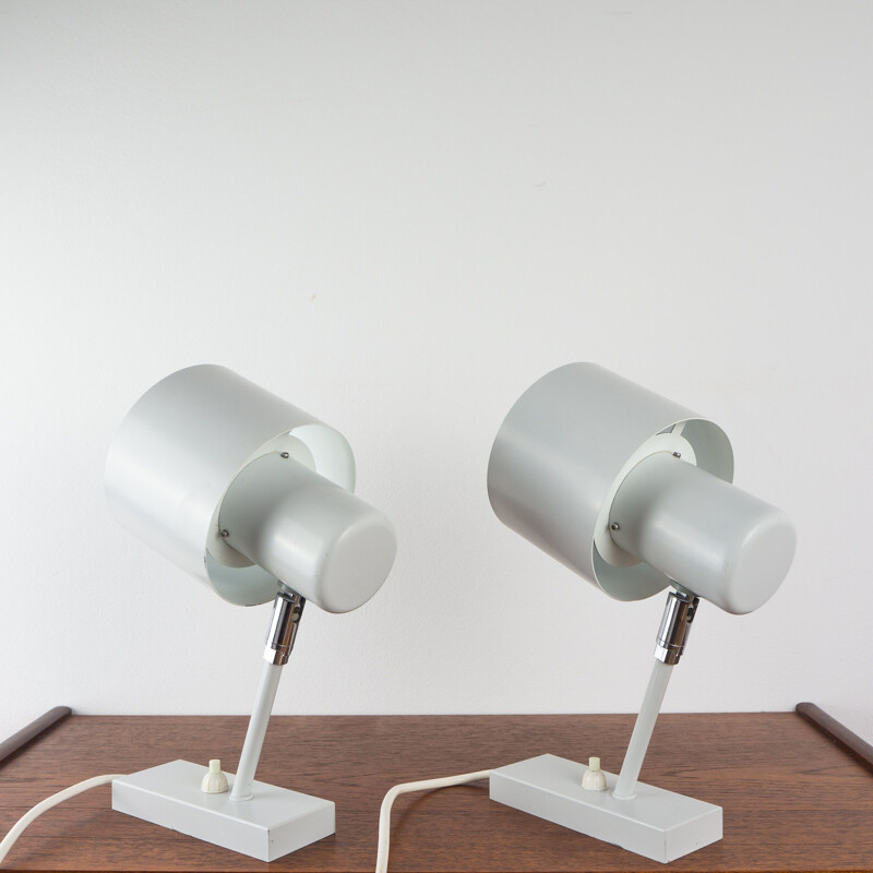 Pair of vintage wall lamps Alfa, Jo Hammerborg, Fog og Morup, Denmark, 1960