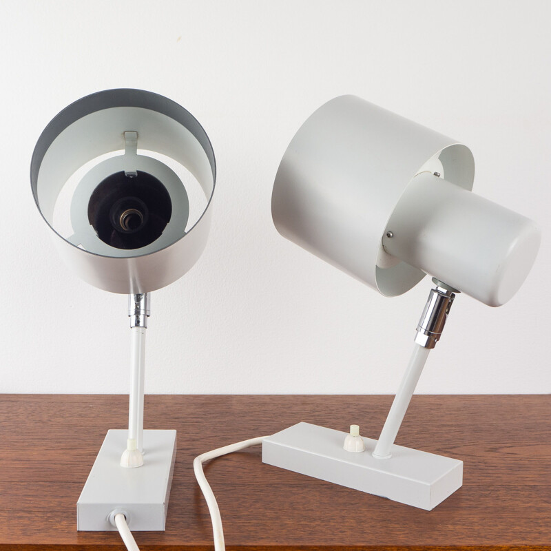 Pair of vintage wall lamps Alfa, Jo Hammerborg, Fog og Morup, Denmark, 1960