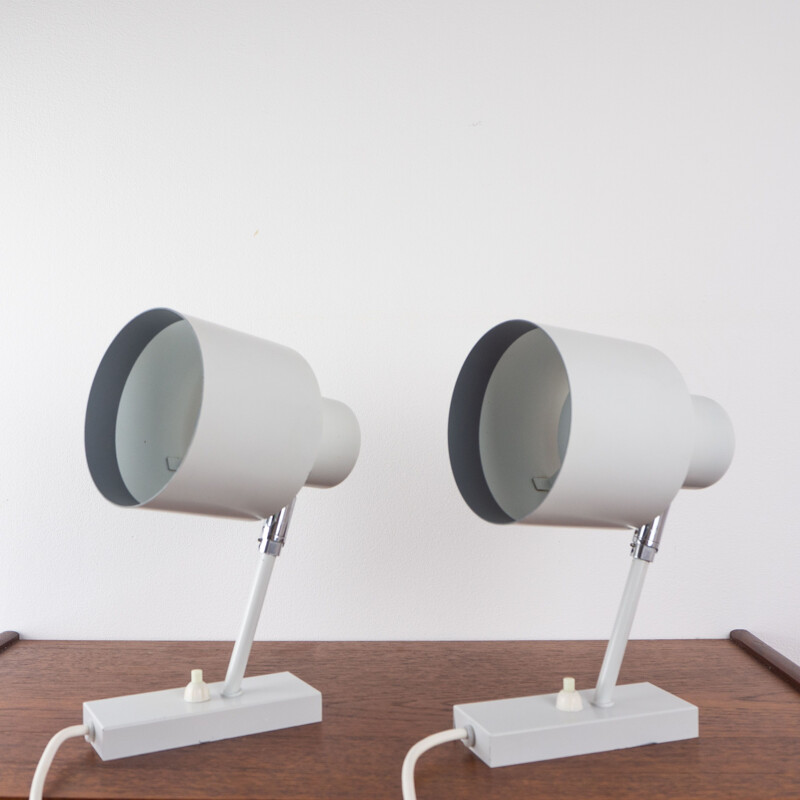 Pair of vintage wall lamps Alfa, Jo Hammerborg, Fog og Morup, Denmark, 1960