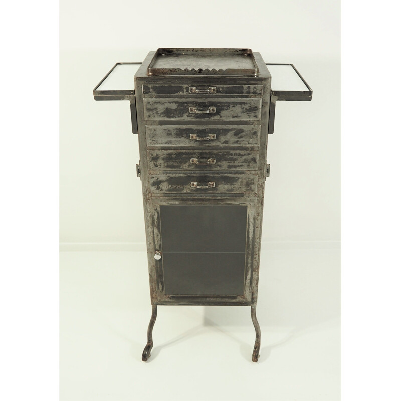 Vintage Old metal cabinet industrial design