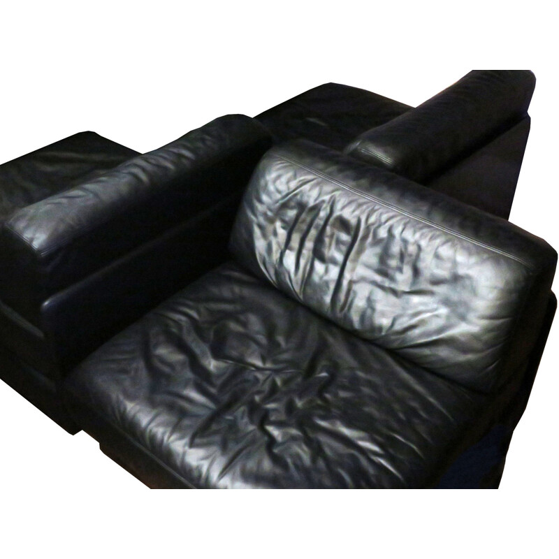 Vintage De Sede D76 Modular 3-Part Leather Sofa  Daybeds