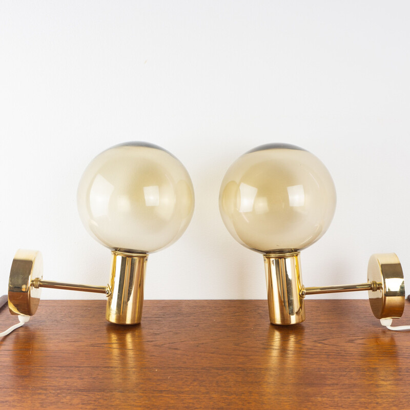 Pair of vintage Swedish wall lamps V149, Hans-Agne Jakobsson, Sweden, 1950