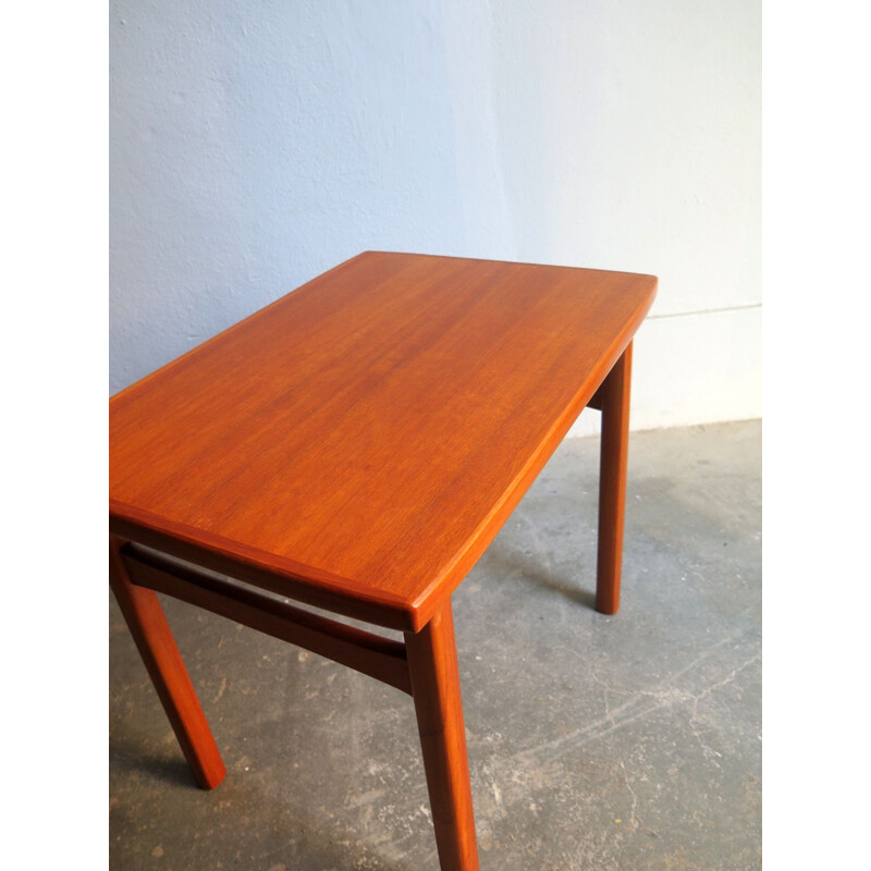 Table d'appoint vintage danoise en bois de teck 1960