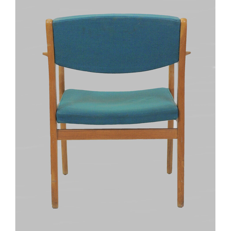 Pair of vintage Refinished Erik Buch Oak Armchairs by Orum Mobler, Inc. Reupholstery