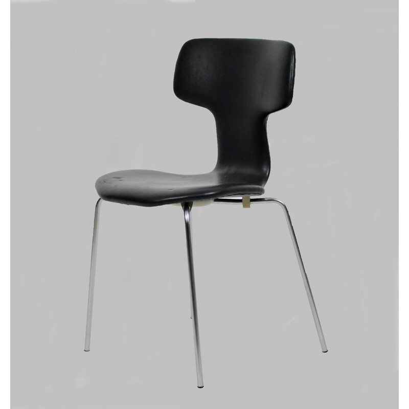 Juego de 8 sillas T vintage de Arne Jacobsen de Fritz Hansen, 1960